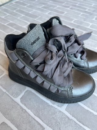 Geox Bambina Taglia 29 Grigio Metallizzato