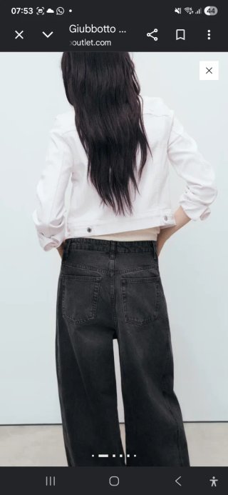 Giubbino jeans bianco donna Mango