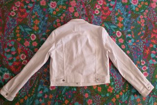 Giubbino jeans bianco donna Mango