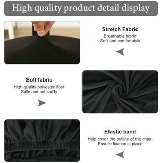 Fondello elastico nero per sedia da ufficio M