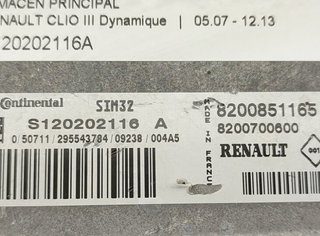 Centralita motor renault s120202116a clio 1231898