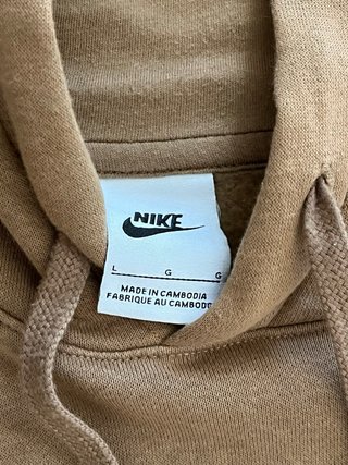 Felpa Nike con cappuccio marrone
