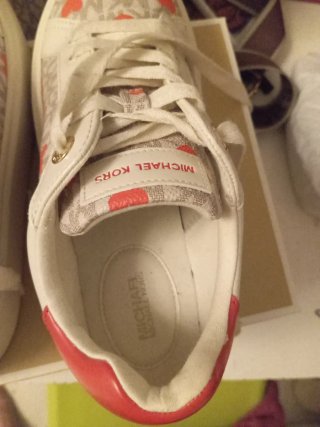 Zapatillas Michael Kors Corazones Blancas Rojas