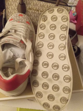 Zapatillas Michael Kors Corazones Blancas Rojas