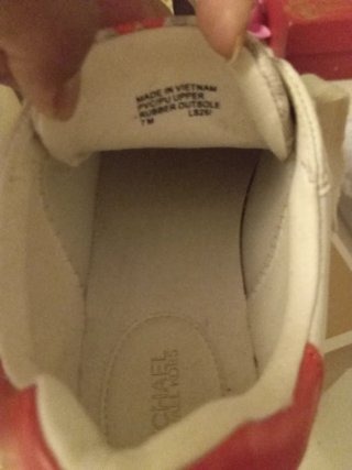 Zapatillas Michael Kors Corazones Blancas Rojas