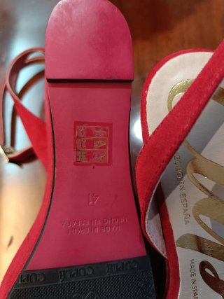 Sandalias Cuplé Rojas