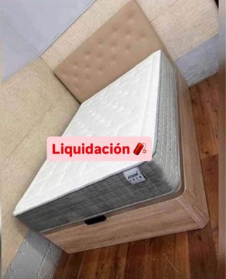 Cama con canapé abatible y colchón
