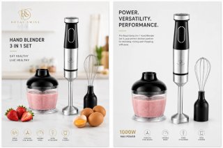Batidora Royal Swiss 3 en 1 1000W