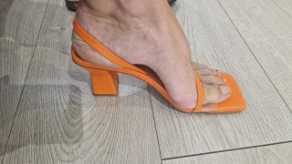 Sandalias Vienty Naranja Talla 38