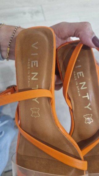 Sandalias Vienty Naranja Talla 38