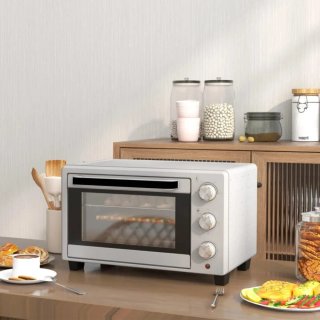 Mini horno eléctrico blanco