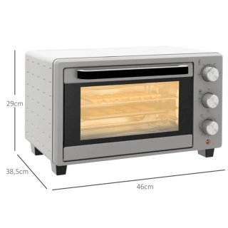 Mini horno eléctrico blanco