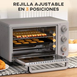 Mini horno eléctrico blanco