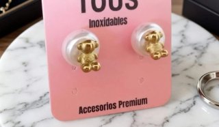 Pendientes Oso Acero Inoxidable