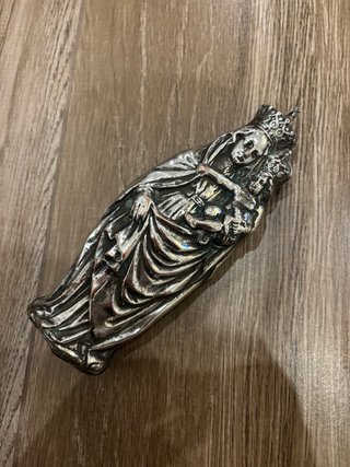 Virgen del Pilar plateada