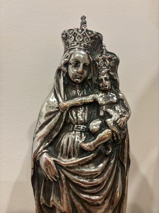 Virgen del Pilar plateada