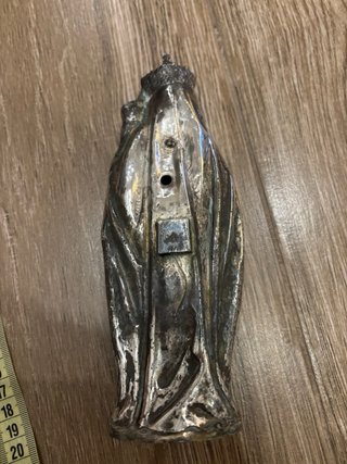 Virgen del Pilar plateada