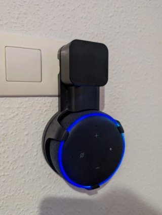 Echo Dot 3ª Gen + Soporte - Altavoz Alexa - Negro