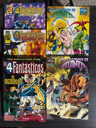 Lote de comics de Los 4 Fantasticos