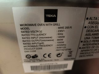 Microondas TEKA MWE 255 FI