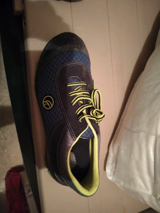 Zapatillas deportivas azules y verdes