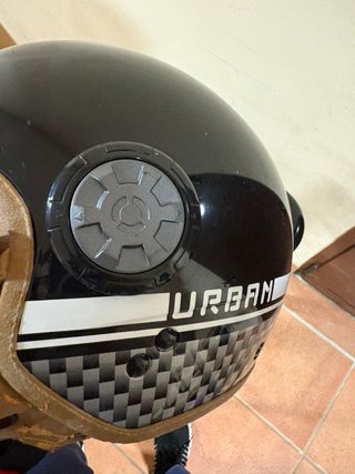 Casco Moto Negro talla S