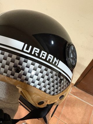 Casco Moto Negro talla S