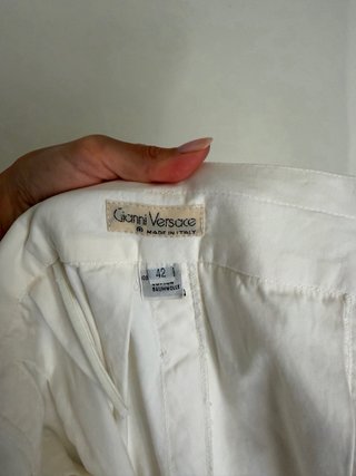 Raro pantalone bianco Versace d'archivio
