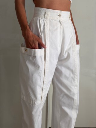 Raro pantalone bianco Versace d'archivio