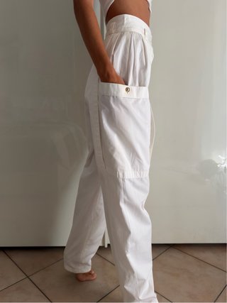Raro pantalone bianco Versace d'archivio