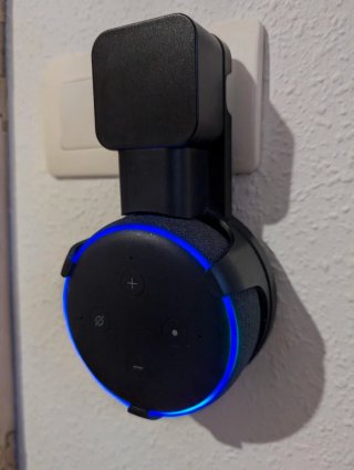 Echo Dot 3ª Gen + Soporte - Altavoz Alexa - Negro