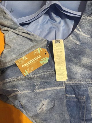 Costume intero Calzedonia fantasia denim