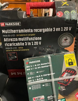 Parkside Taladro + Batería 20V 2Ah