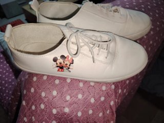 Zapatillas Blancas Minnie