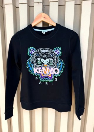 Sudadera Kenzo Tigre Talla XS Negra Multicolor