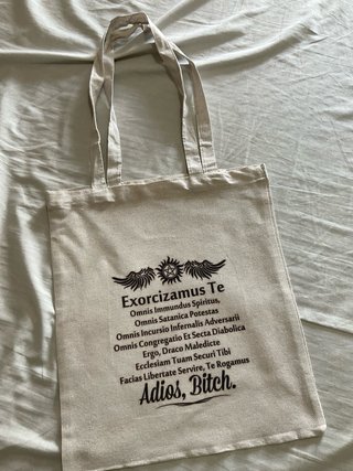 Bolsa Tote Sobrenatural Exorcismo - Solo envio