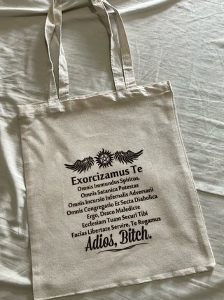 Bolsa Tote Sobrenatural Exorcismo - Solo envio