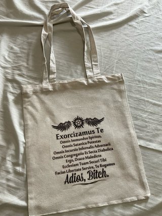 Bolsa Tote Sobrenatural Exorcismo - Solo envio