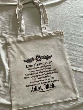 Bolsa Tote Sobrenatural Exorcismo - Solo envio