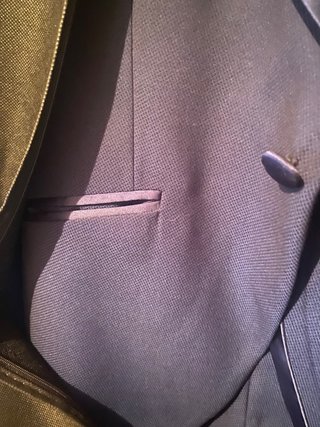 Traje de novio azul Félix Ramiro.