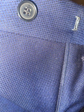 Traje de novio azul Félix Ramiro.