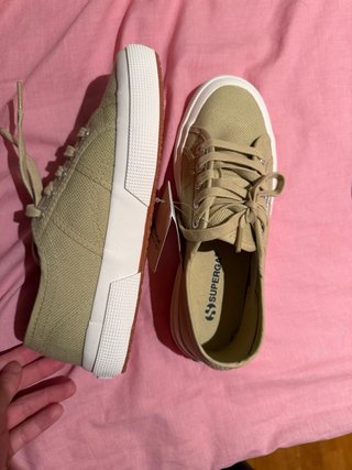Superga Beige Originales Con Etiqueta