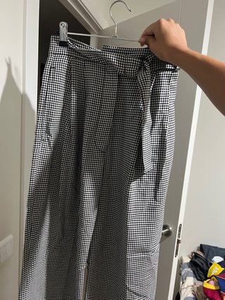 Pantalón cuadros tiro alto Bimba y Lola T.36