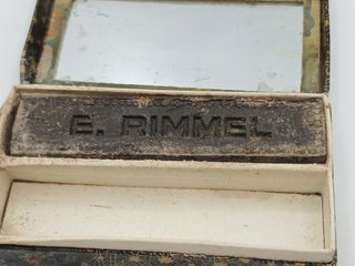 1920. Antigua caja Rimmel cosméticos espejo