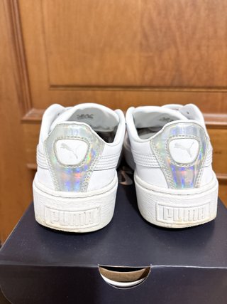 Puma Basket Platform Bianche Donna - taglia 38.5