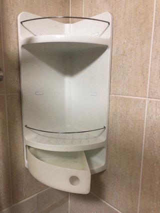 Estantería de esquina para baño