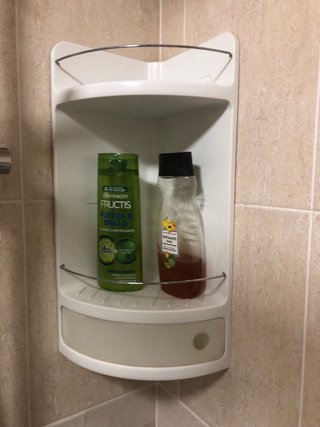 Estantería de esquina para baño