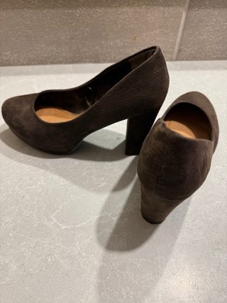 Zapatos Marypaz tacón plataforma marrones T.37