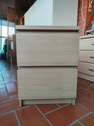 Cómoda Mesita Noche Ikea MALM 2 Cajones