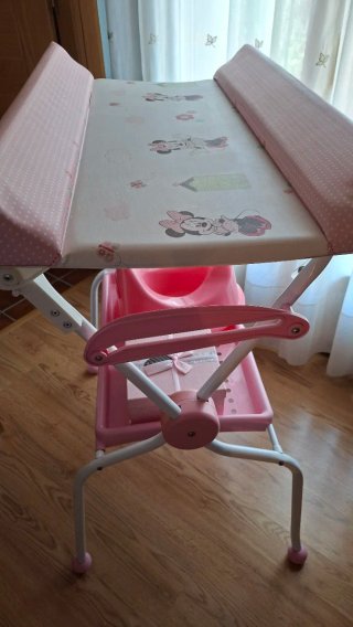 Cambiador bebé rosa Minnie